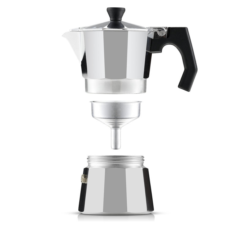 JoyJolt Italian Moka Pot Stovetop Espresso Maker Reviews Wayfair